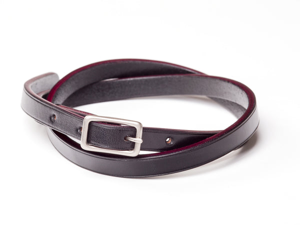 ½" buckled belt, black English bridle - Currier & Beamhouse