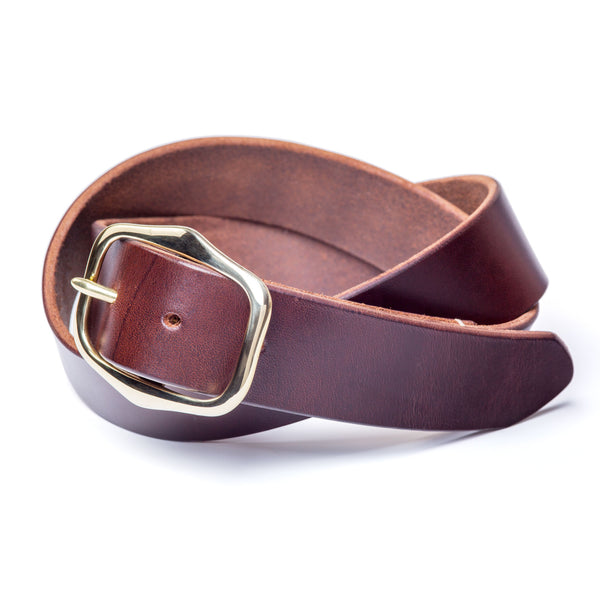 1 ½" standard buckled belt, limited edition brown Horween Chromexcel - Currier & Beamhouse