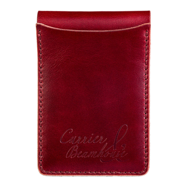 Two slot vertical wallet, oxblood Horween Legacy - Currier & Beamhouse