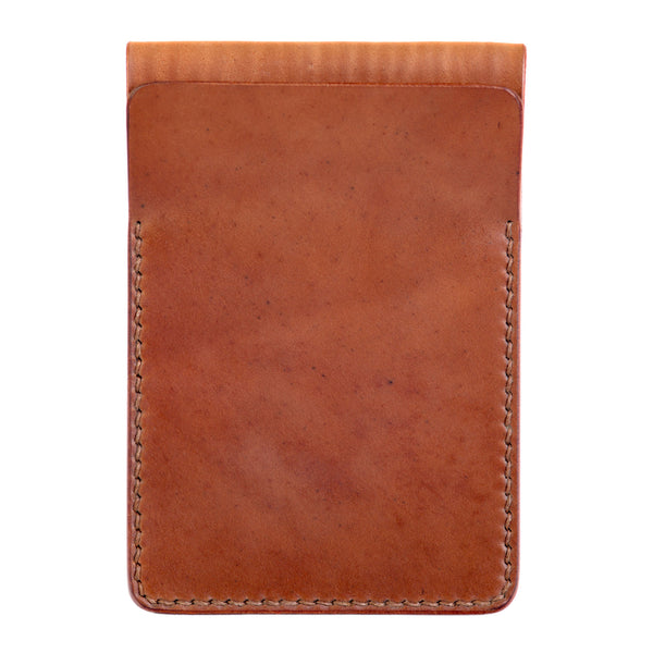 Two slot vertical wallet, tan Horween shell cordovan - Currier & Beamhouse